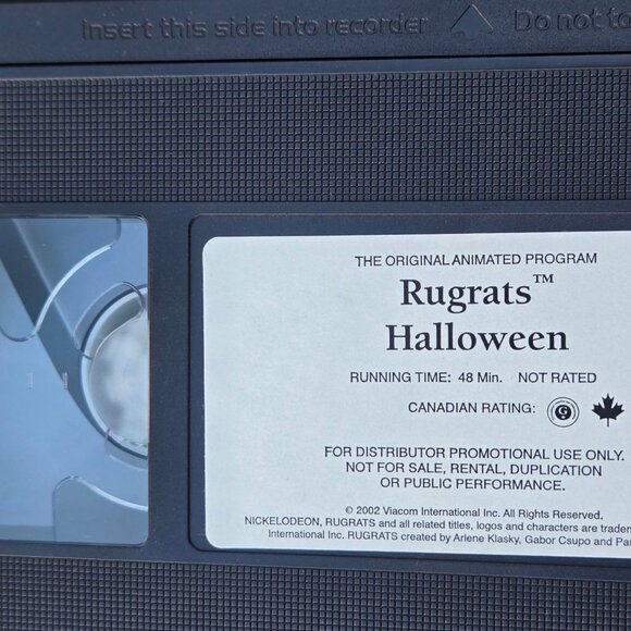 Nickelodeon Rugrats Halloween VHS Tape Spook Tacular 2002 Promo Edition Screener - Picture 4 of 11